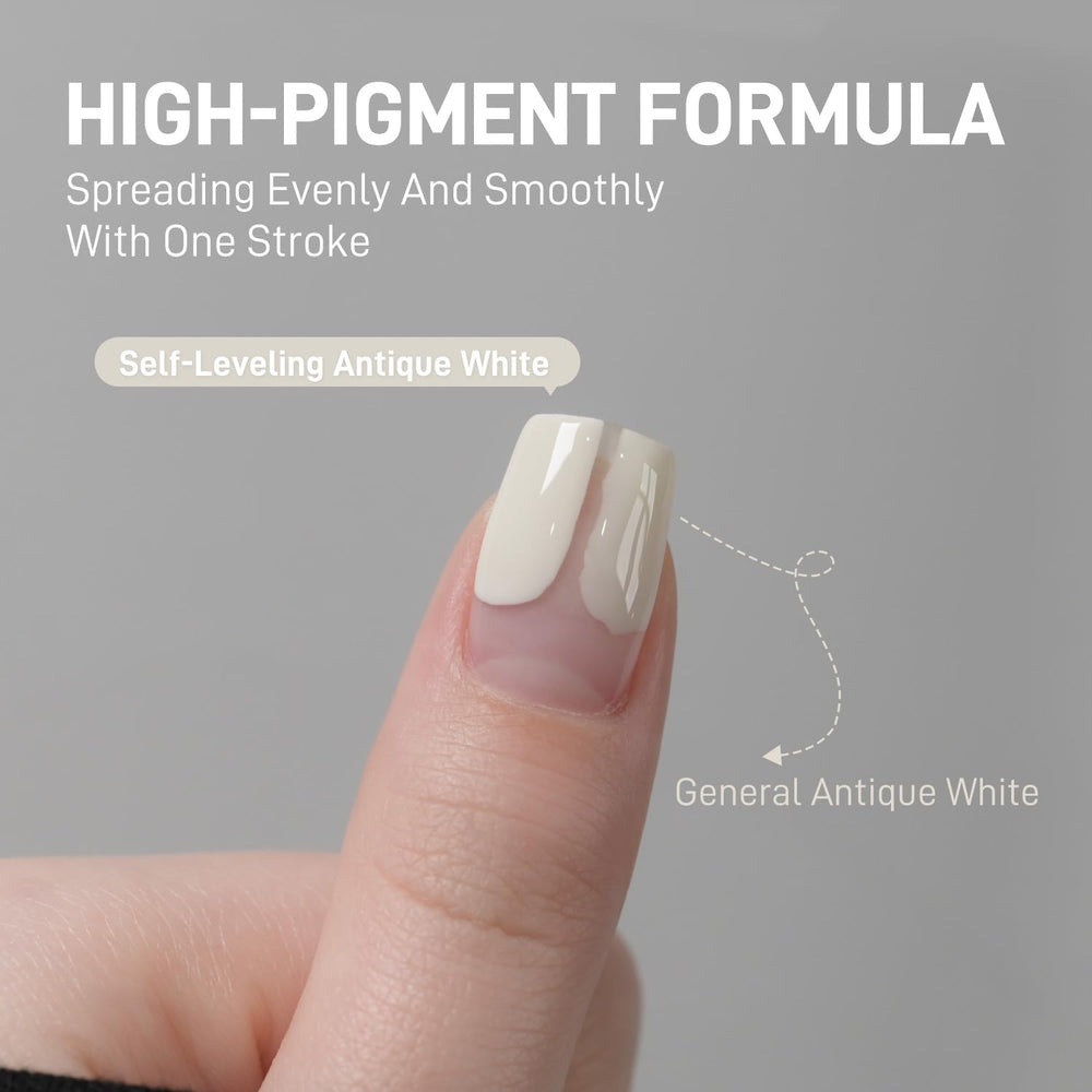 GAOY Gel Beige White, posible durabilidad de hasta 4 semanas con base y top coat adecuados.