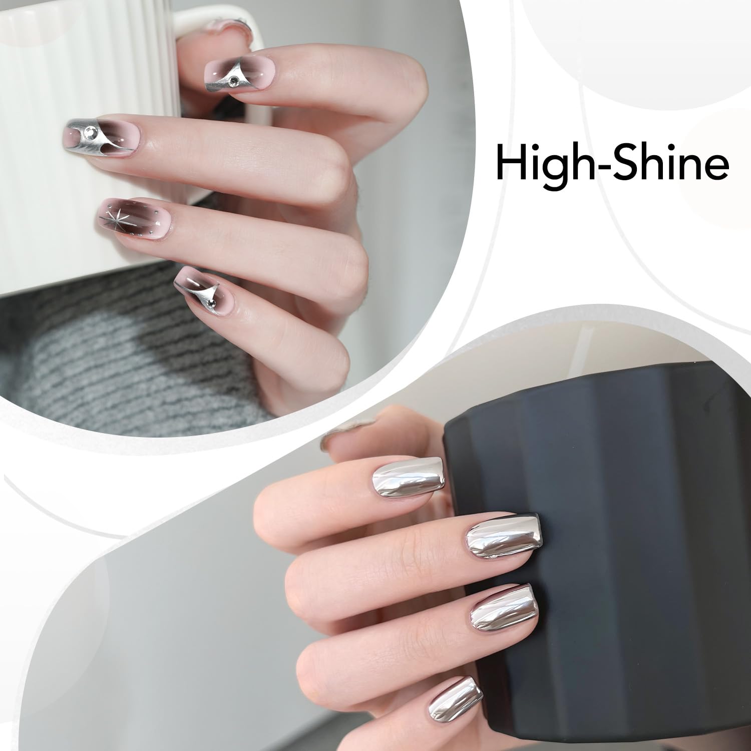 GAOY Brocha precisa para delineados finos y detalles en uñas.