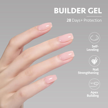 GAOY Builder Gel, sellado con top coat para evitar pegajosidad tras curado