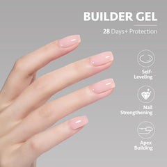 GAOY Builder Gel, sellado con top coat para evitar pegajosidad tras curado
