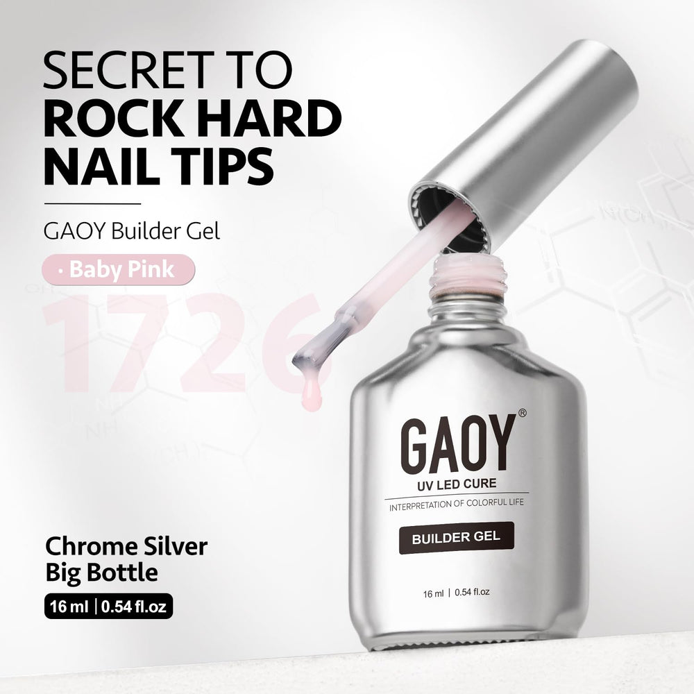GAOY Builder Gel, opción para extensiones con aspecto natural y acabado profesional