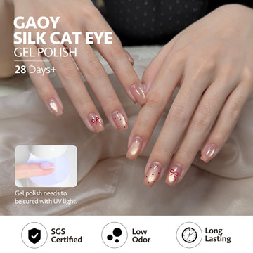 GAOY esmalte gel de alto brillo, acabado duradero con capa superior.