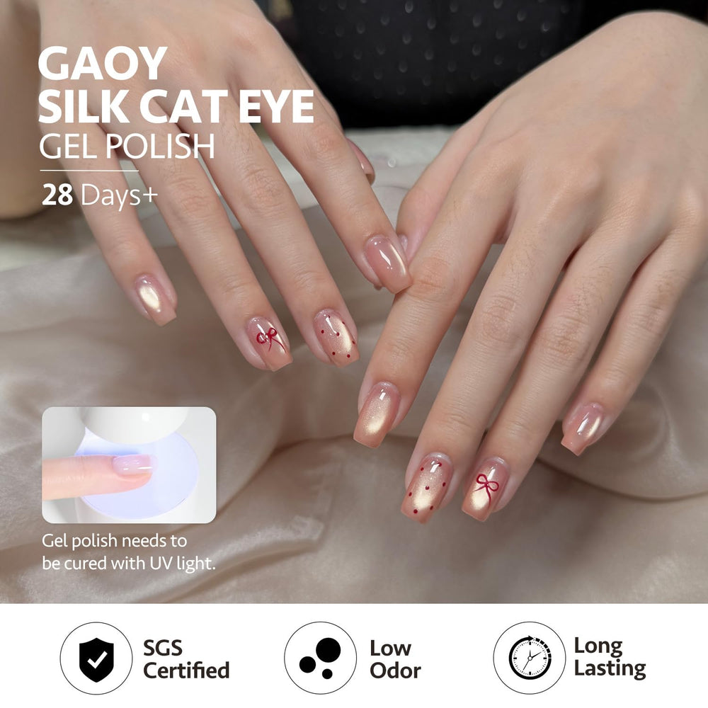 GAOY esmalte gel de alto brillo, acabado duradero con capa superior.