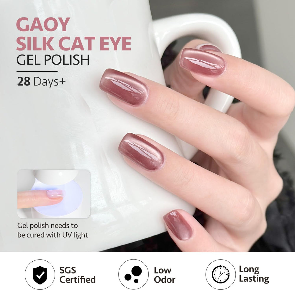 GAOY Capa superior brillante con brillo holográfico para acabado profesional