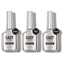 GAOY capa superior gel brillo en botella, proporciona brillo duradero.