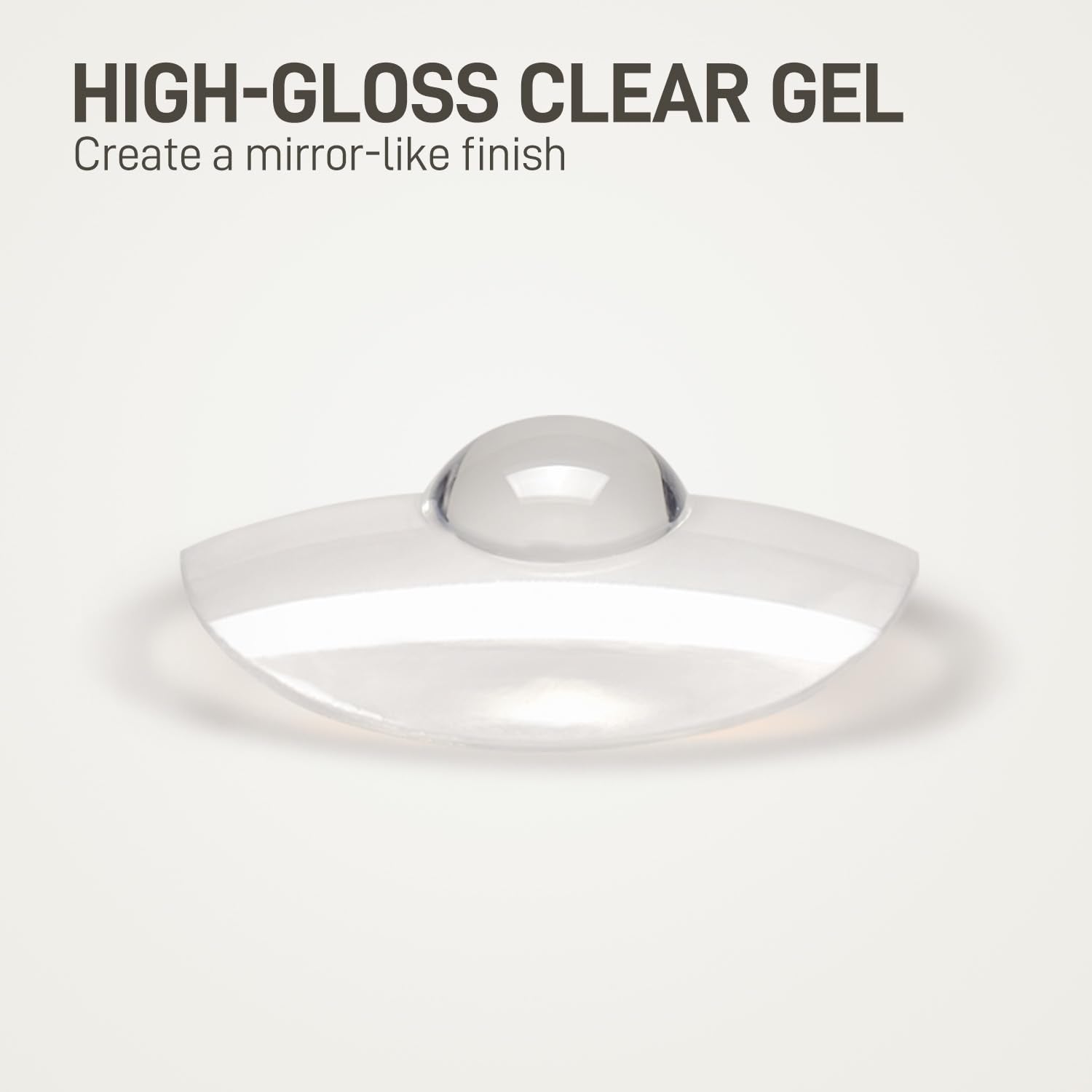 GAOY capa superior de gel cristal, brillo intenso para uñas.