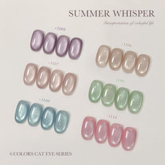 GAOY cat-eye glitter nail polish demonstrates magnet-powered shine for depth.