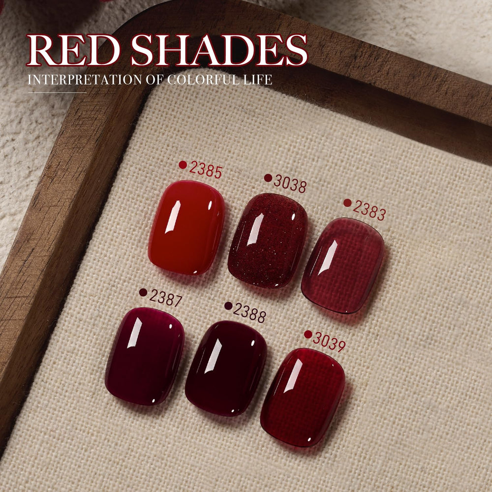 GAOY cherry gel nail polish for a bold, glossy manicure.