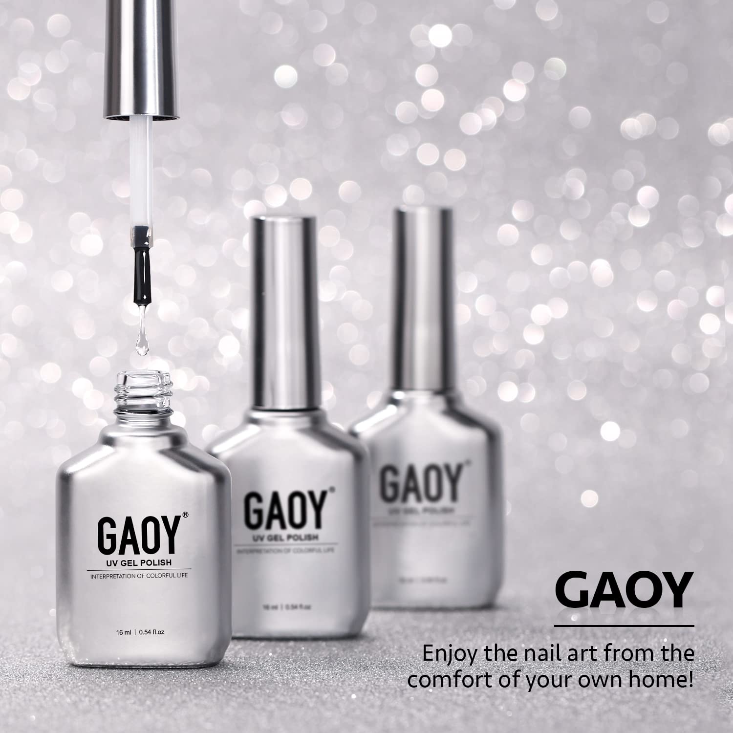 GAOY compatibilidad con gel, acrílico y poligel: uso versátil para uñas.