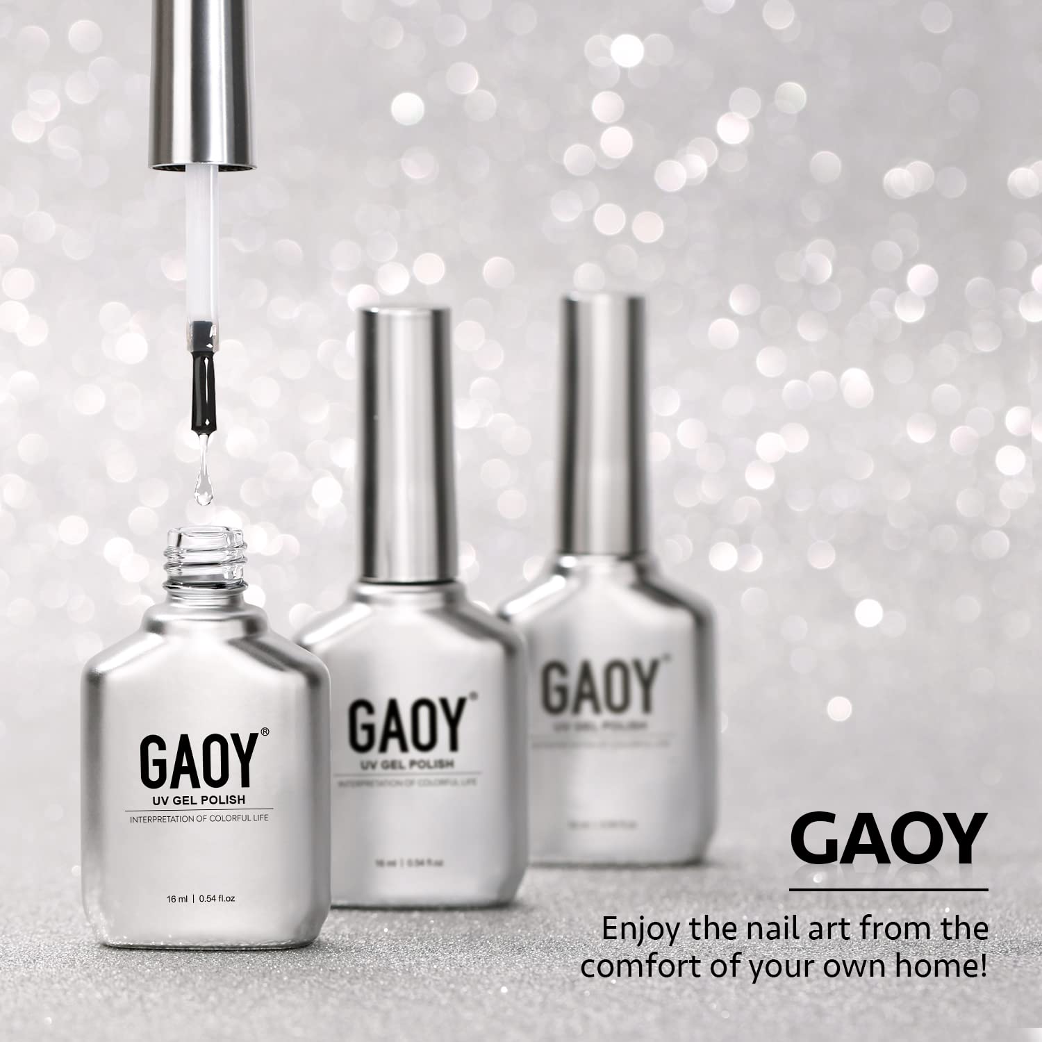 GAOY compatibilidad uñas gel acrilicas: funciona con diferentes sistemas.