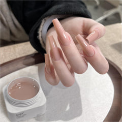 GAOY gel poligel cristal para extensiones de uñas, acabado natural y duradero