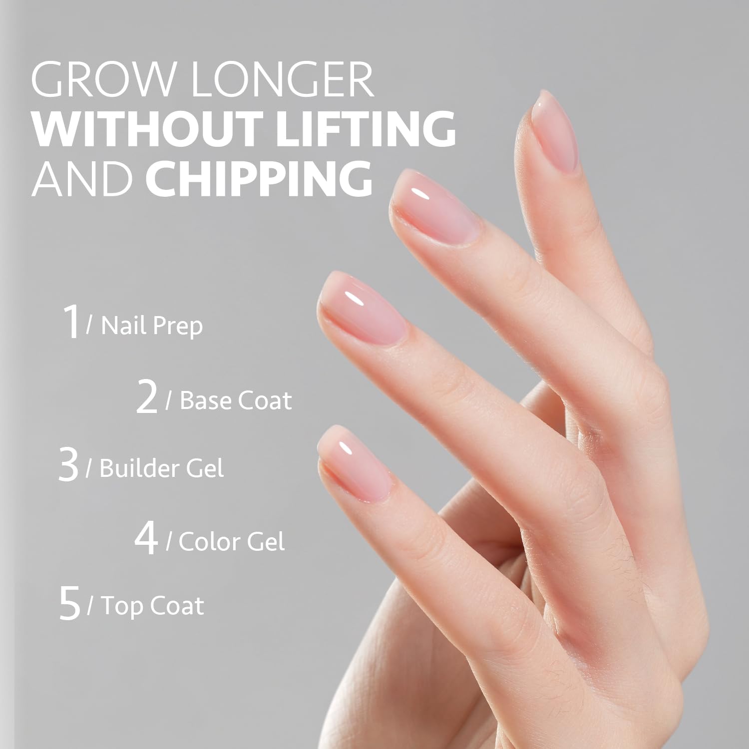 GAOY curado UV 60s para uñas transparentes, acabado profesional