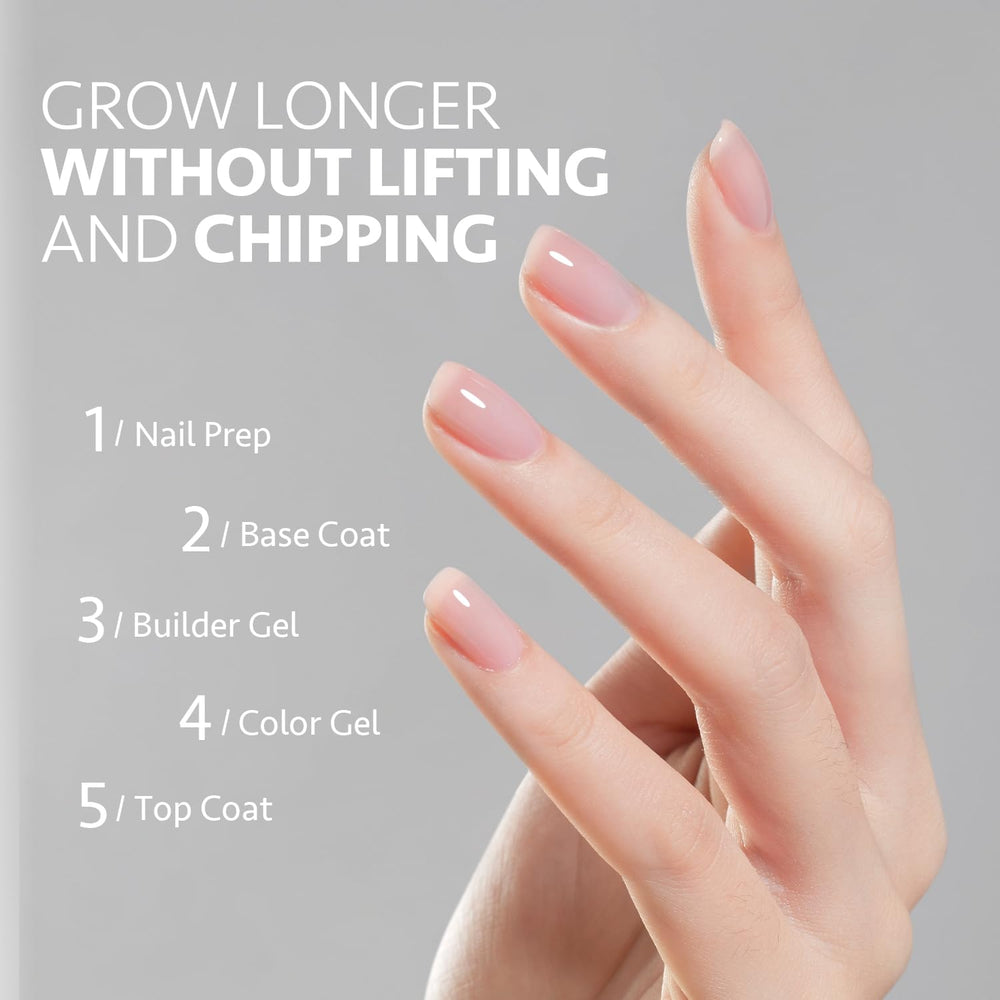 GAOY curado UV 60s para uñas transparentes, acabado profesional