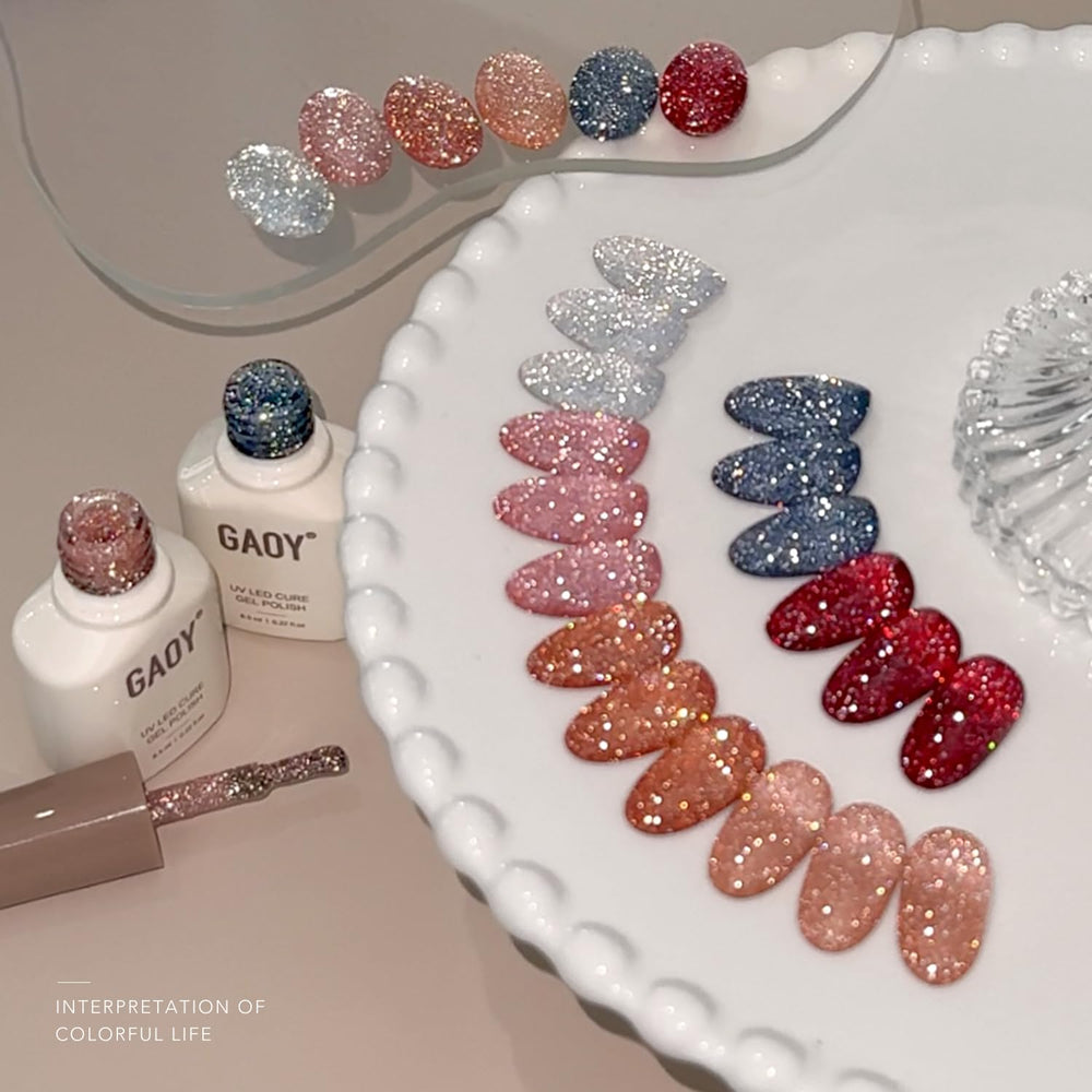 GAOY gel uñas, duración de hasta cuatro semanas con base y top coat