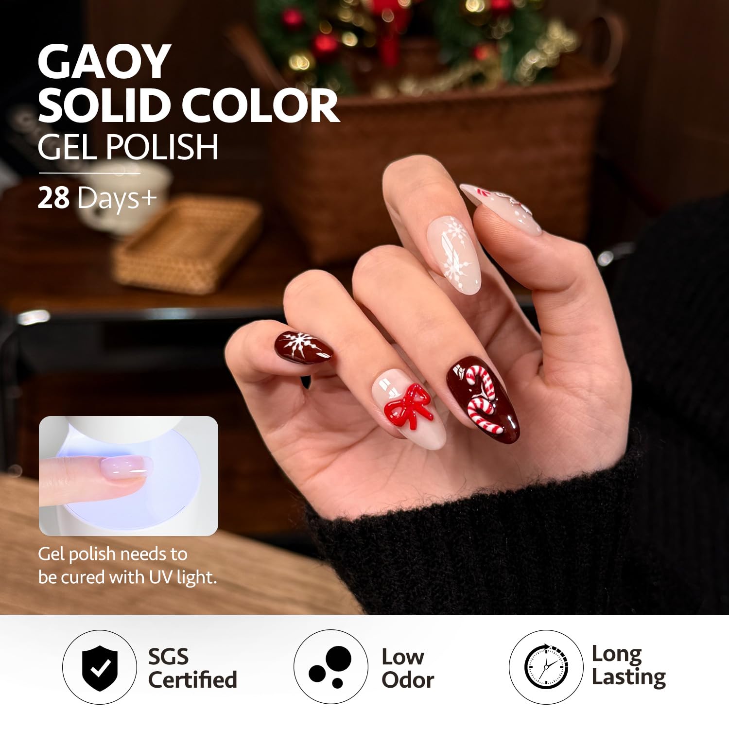 GAOY caja y botellas lista para crear uñas festivas en casa