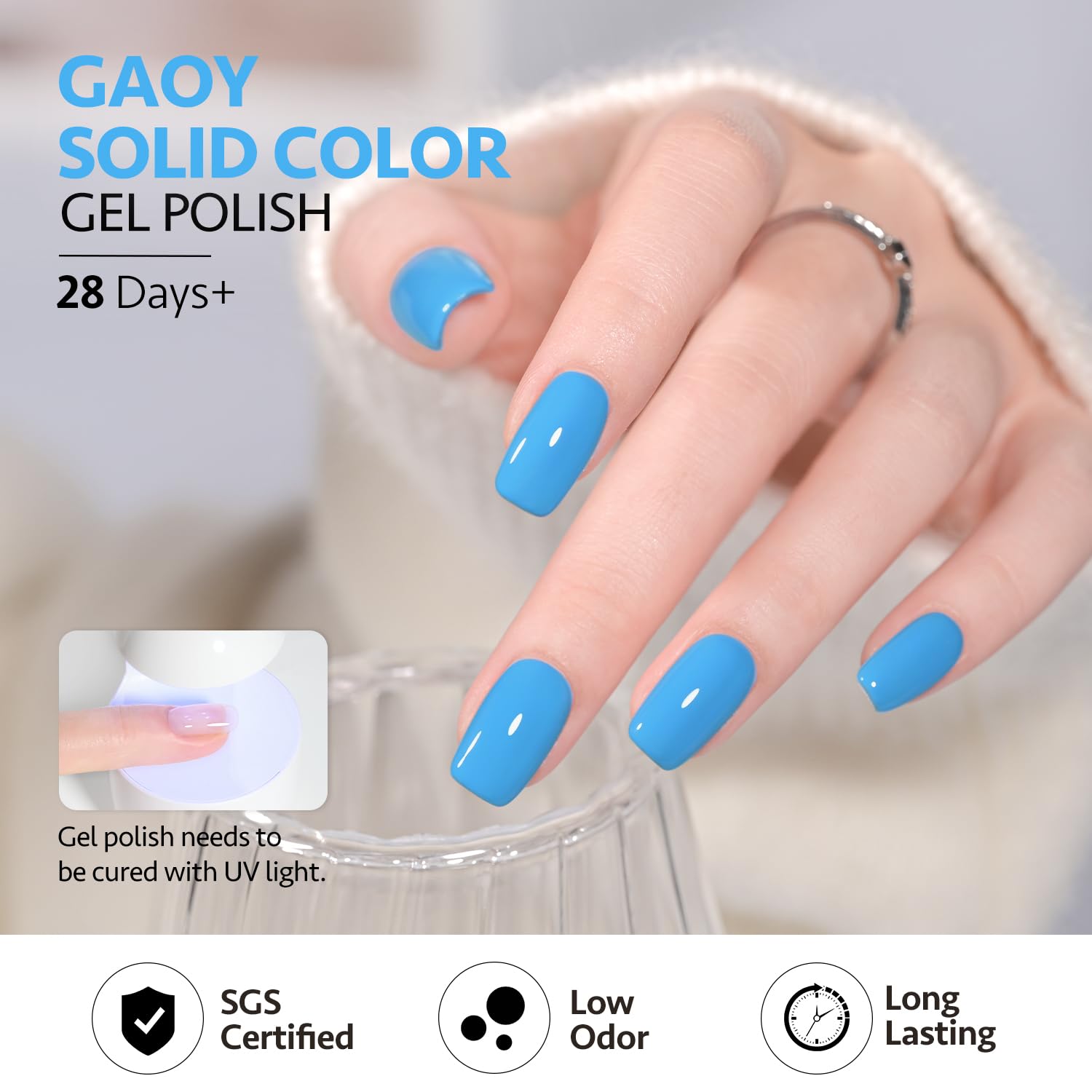 GAOY envase de 16 ml ideal para sesiones de arte de uñas en casa.
