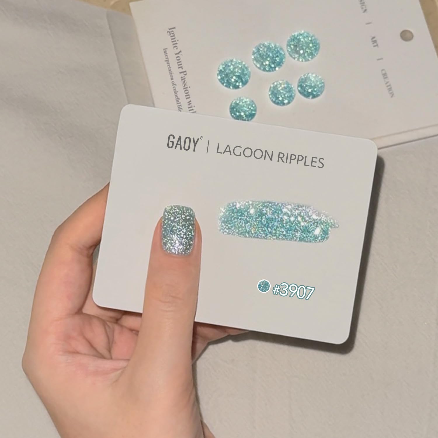 GAOY envase de 16 ml gel glitter, fácil de usar en casa.