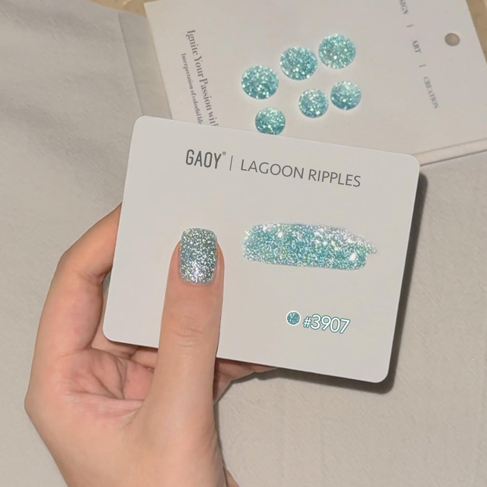 GAOY envase de 16 ml gel glitter, fácil de usar en casa.