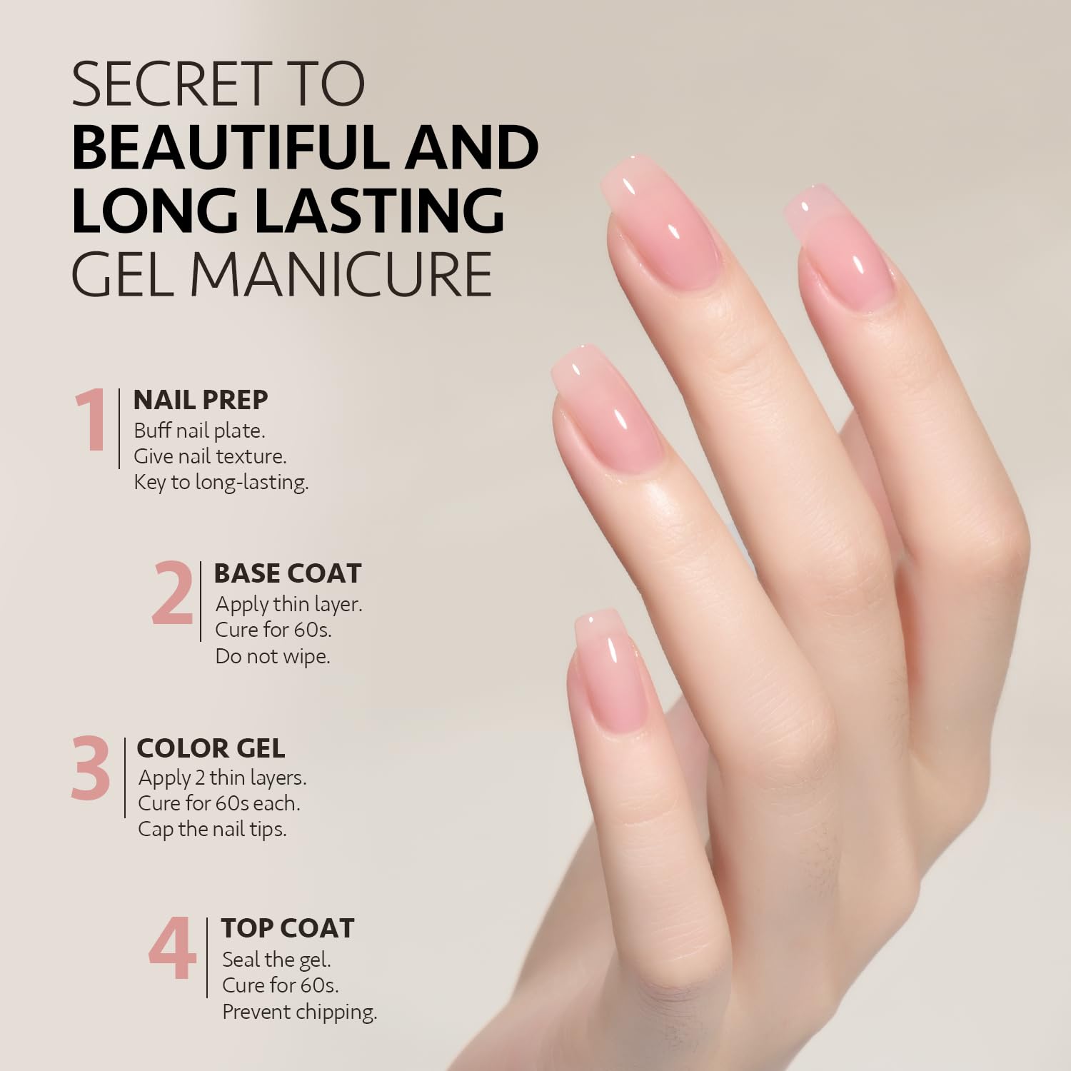 GAOY envase de 16 ml para uso casero de uñas.