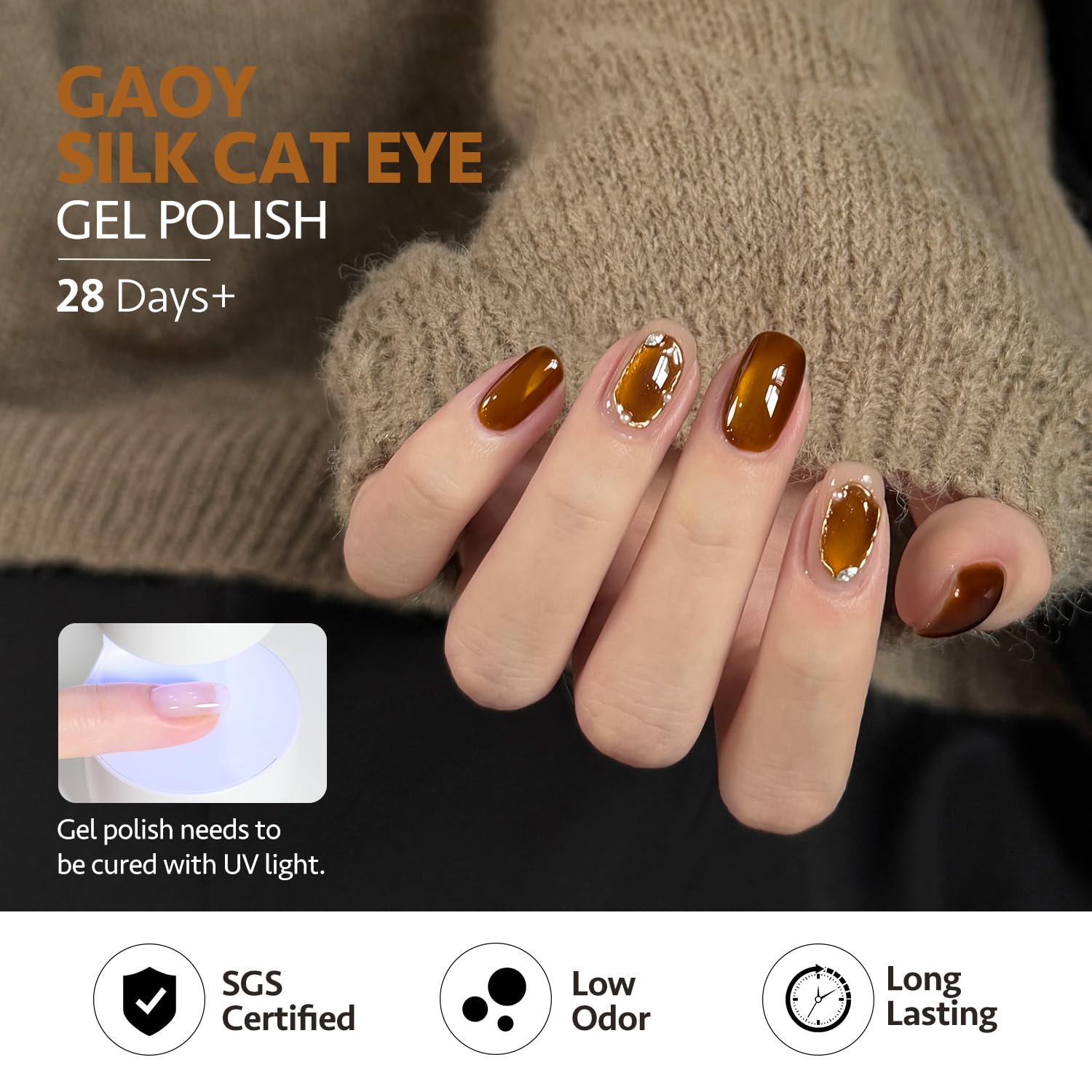 GAOY envase compacto de 6 colores, 0,22 oz cada uno, fácil de transportar.
