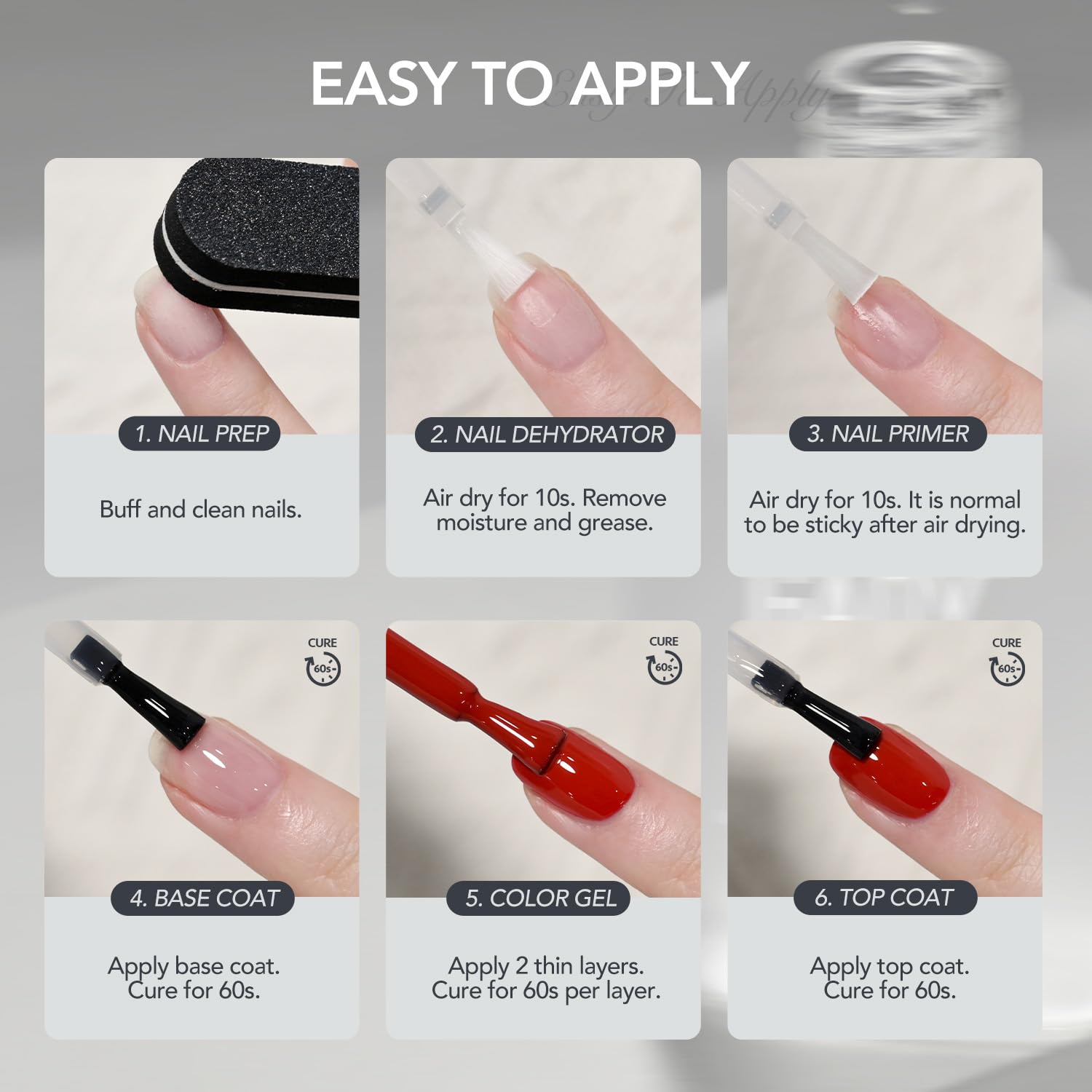 GAOY envase compacto de 16 ml para esmaltado en gel.