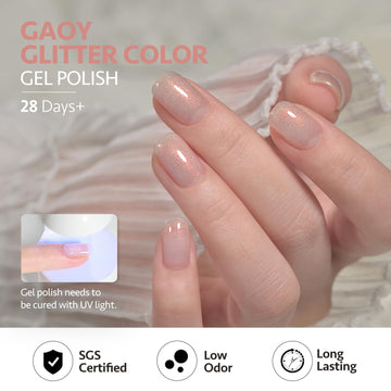 GAOY Shimmer Gel: envase de 16 ml, práctico para casa