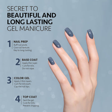 GAOY Azul Borealis: esmalte gel de 16 ml para uso doméstico