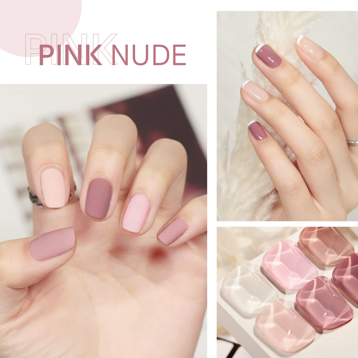 GAOY esmalte gel acabado brillante, uñas con aspecto luminoso.
