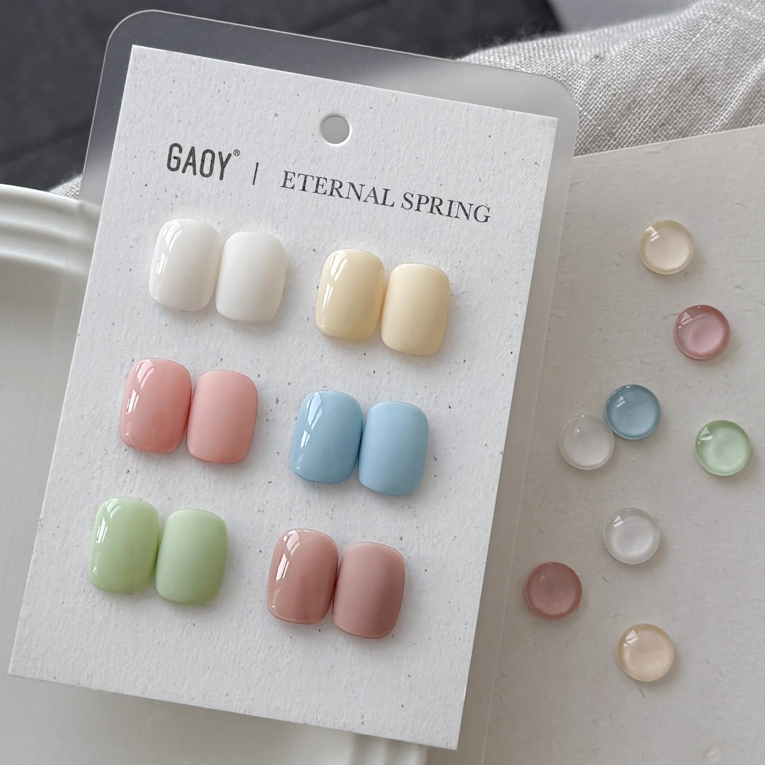 GAOY esmalte gel azul-verde-rosado para un acabado profesional en casa.