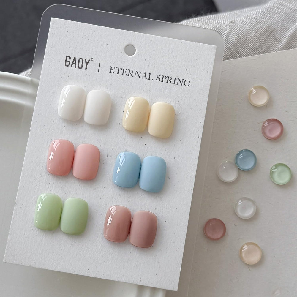GAOY esmalte gel azul-verde-rosado para un acabado profesional en casa.