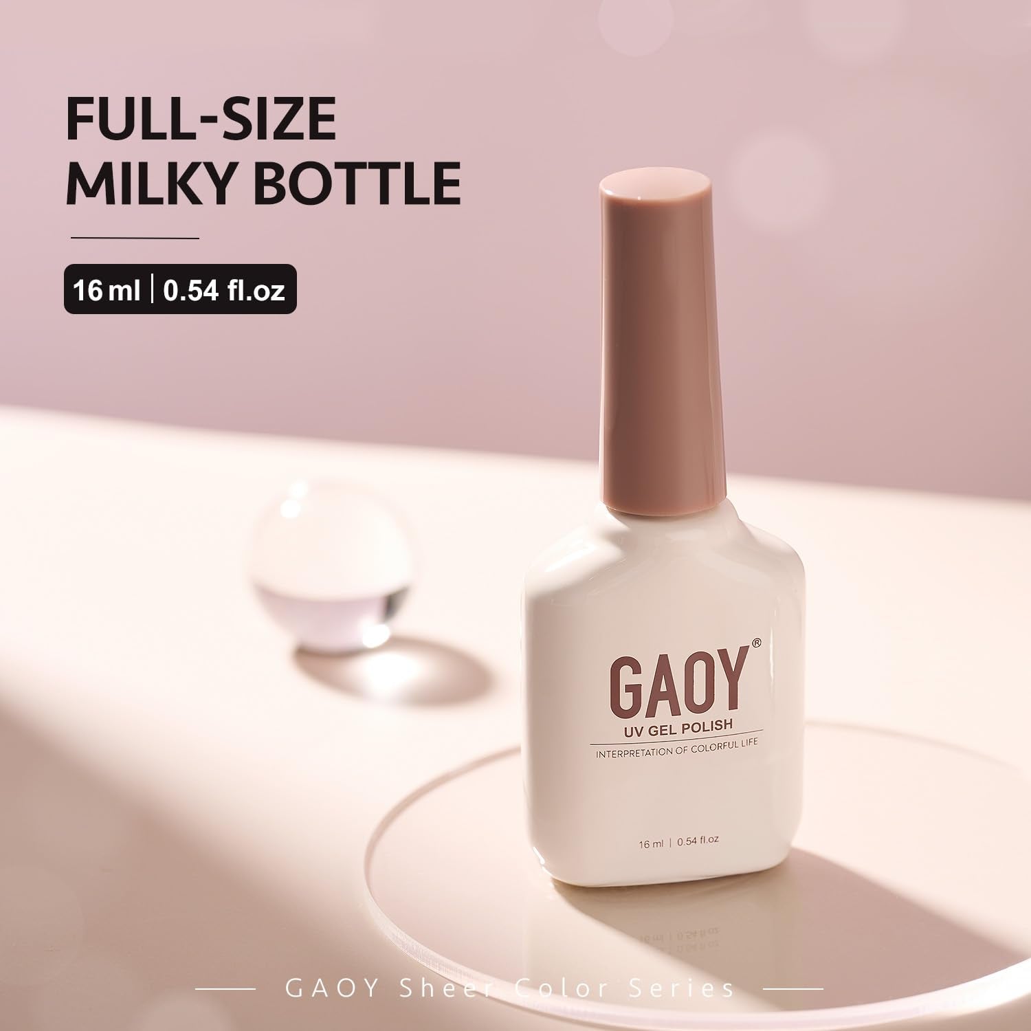 GAOY Esmalte gel con bajo olor y libre de toxicos para uso diario.