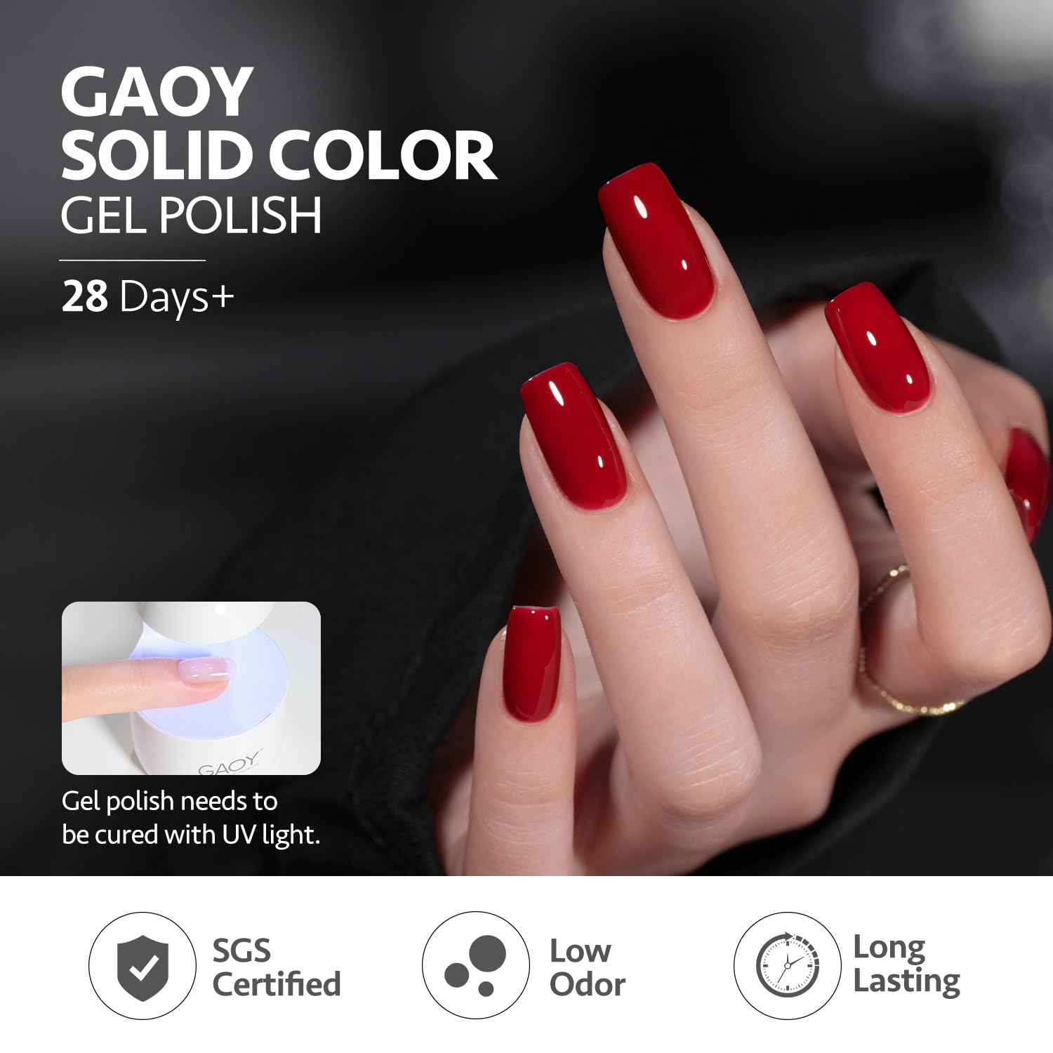 GAOY Esmalte gel con bajo olor y sin toxinas.