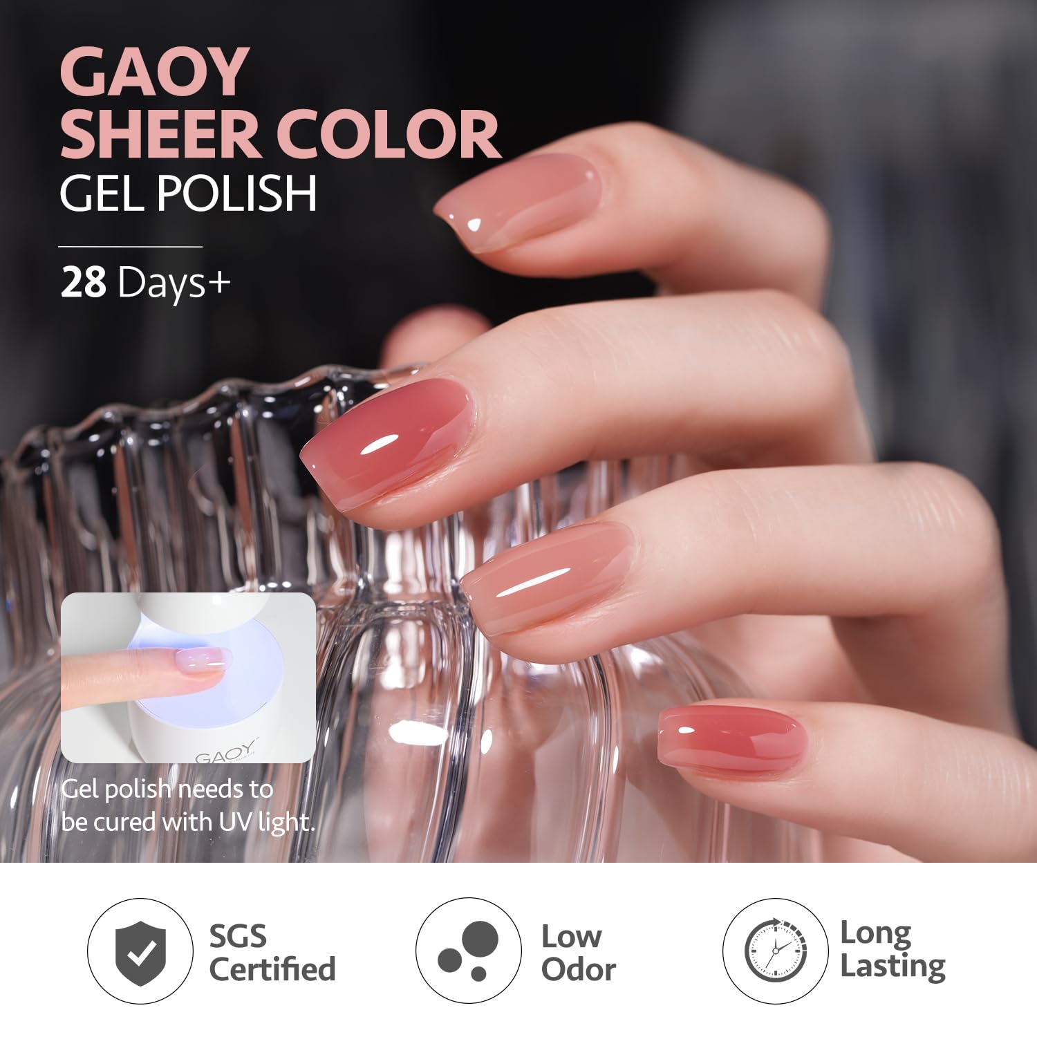 GAOY Esmalte gel con bajo olor, adecuado para uso doméstico