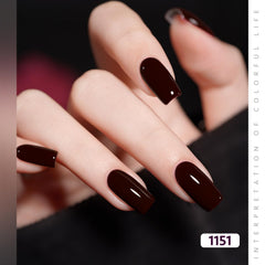 GAOY gel bordo, muestra de color para ideas de diseño