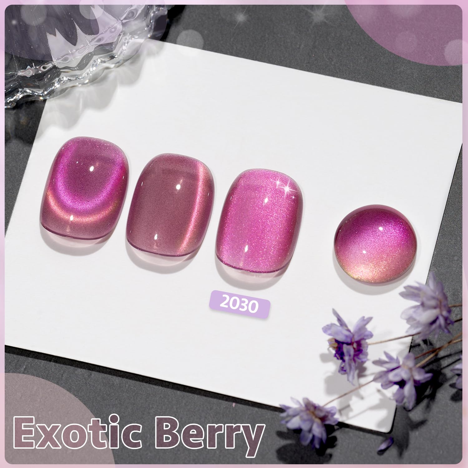 GAOY esmalte gel brillo holográfico para acabado deslumbrante.
