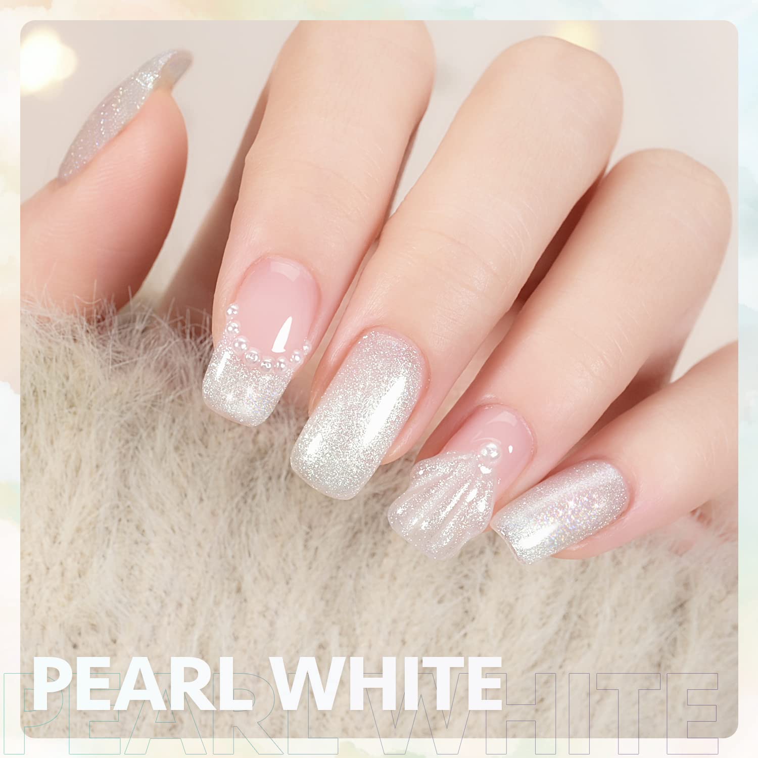 GAOY Esmalte gel con brillo translúcido: uñas con acabado suave y brillante.