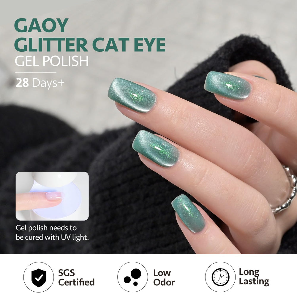GAOY esmalte gel con imán incluido para patrones ojo de gato.