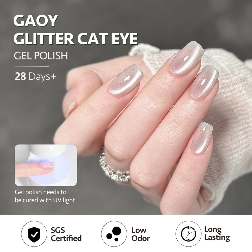GAOY esmalte gel curado por luz ultravioleta en 60 segundos para secado rápido.