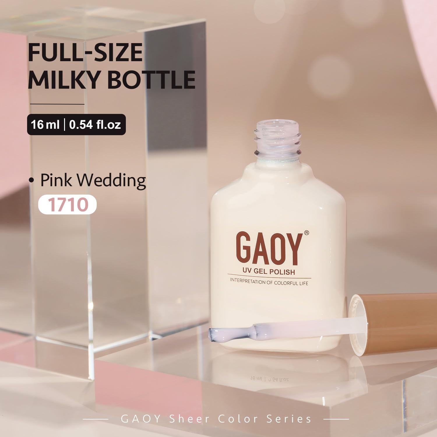 GAOY gel nude translucido, ideal para arte de uñas DIY en casa