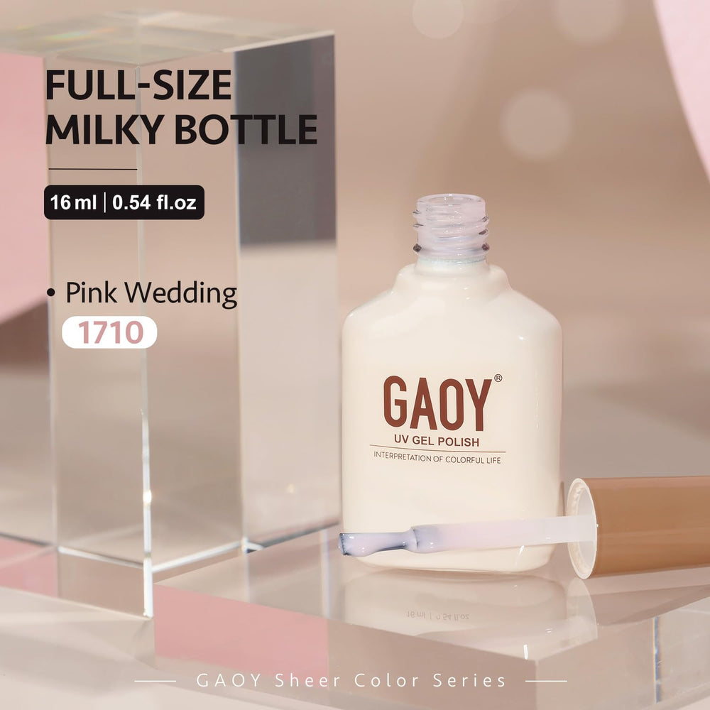 GAOY gel nude translucido, ideal para arte de uñas DIY en casa