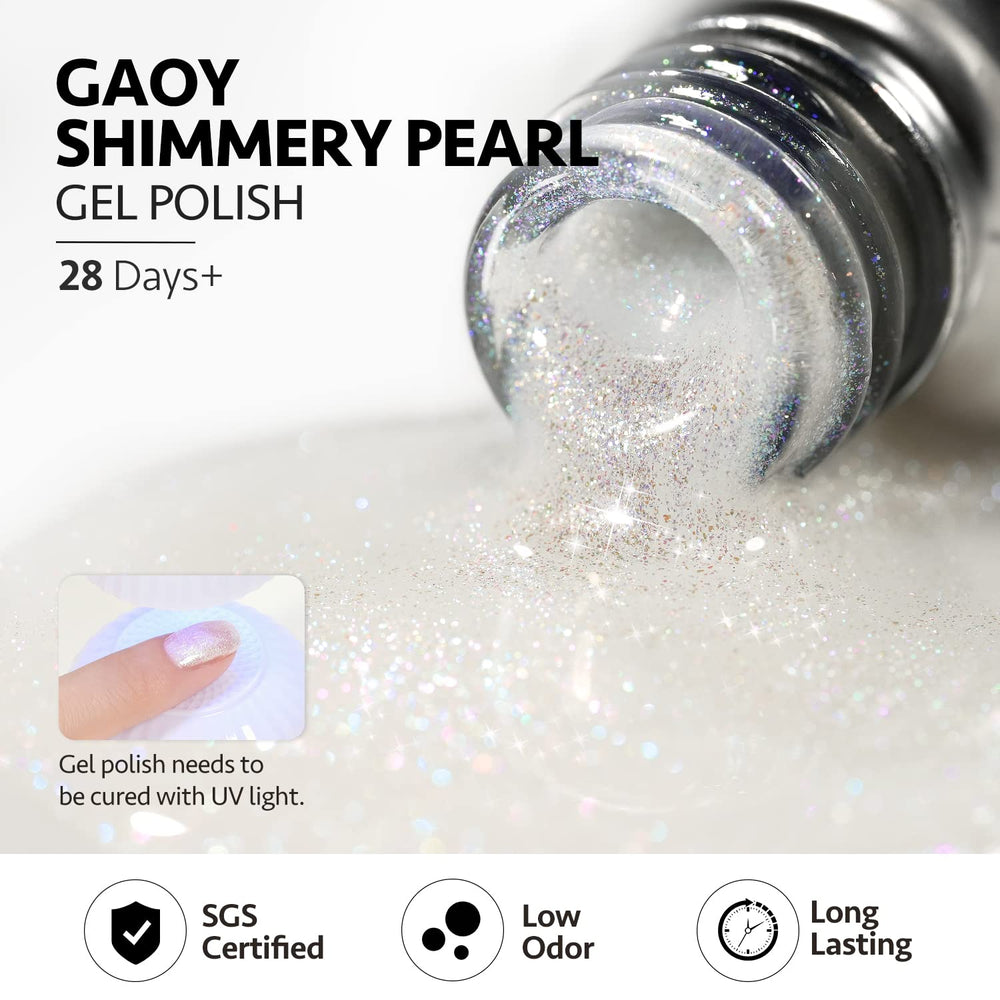 GAOY Esmalte gel con brillo translúcido: envase de 16 ml para proyectos en casa.