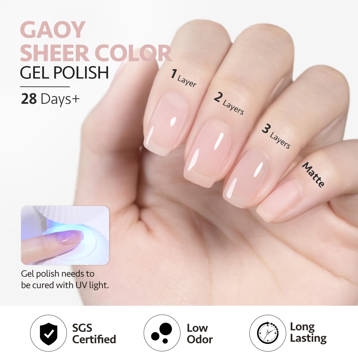 GAOY Envase 16 ml: práctico para sesiones en casa.