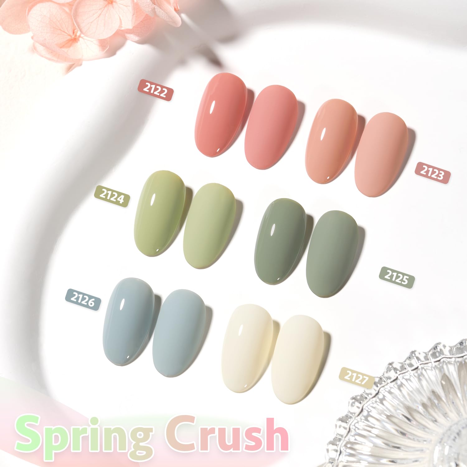 GAOY esmalte gel blanco para uñas con cobertura uniforme