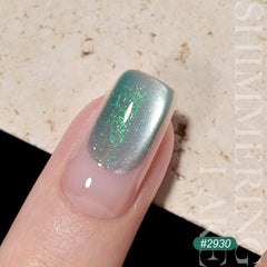 GAOY esmalte gel irisado con acabado reluciente para uñas modernas.