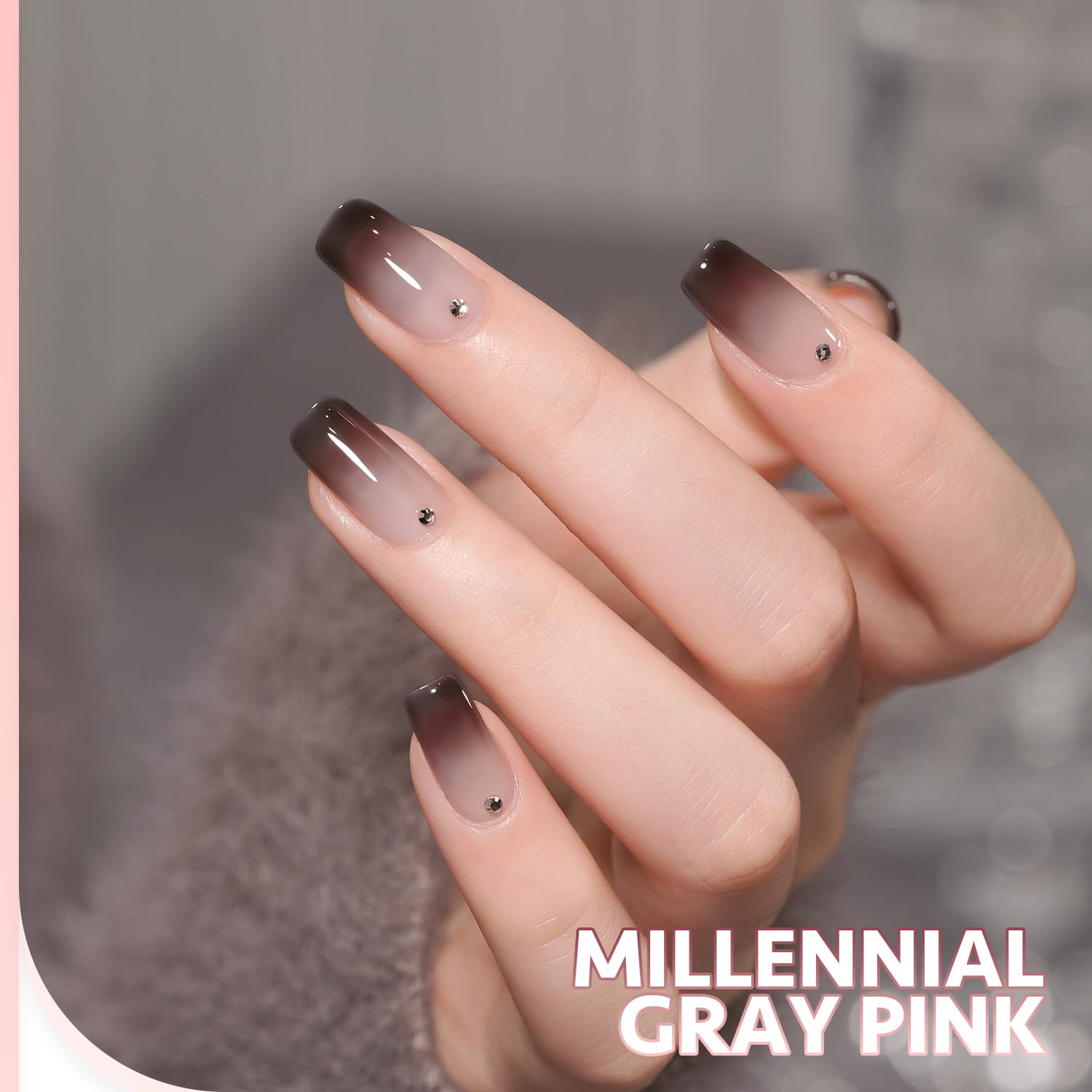 GAOY esmalte gel jelly blanco-translucido para uñas, acabado claro y limpio.
