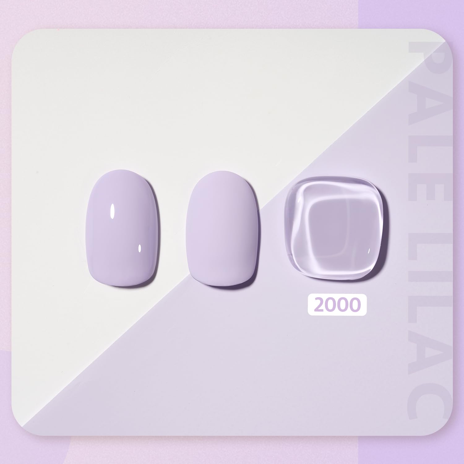 GAOY gel lila pastel, acabado brillante para manicura casera duradera