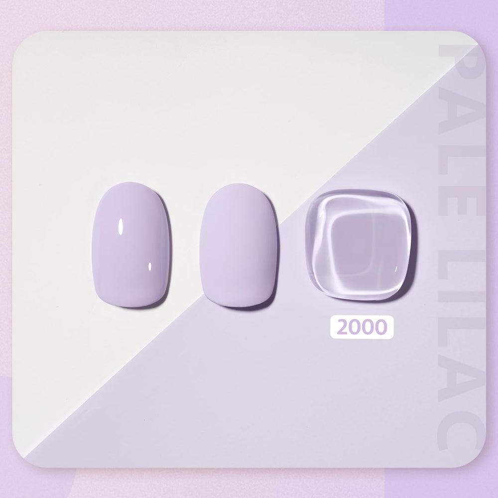 GAOY gel lila pastel, acabado brillante para manicura casera duradera