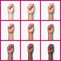 GAOY esmalte gel morado con base suave para uñas lisas.