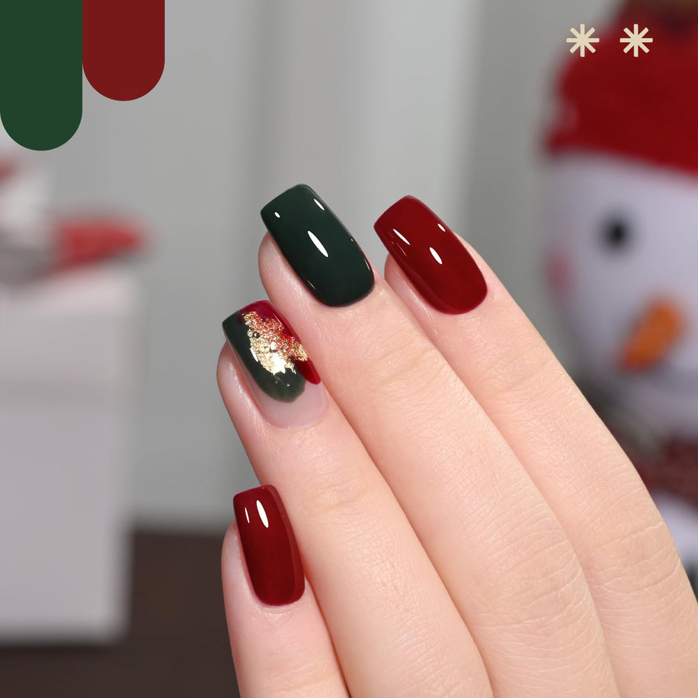 GAOY esmalte gel Navidad brillo purpurina, añade destellos brillantes a tus uñas.