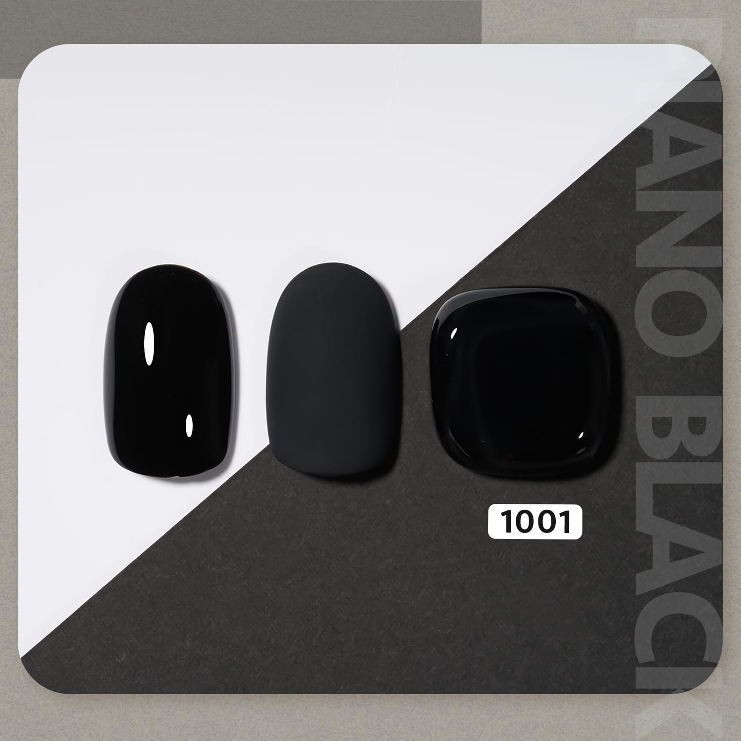 GAOY Esmalte Gel Negro en uñas: look elegante y duradero
